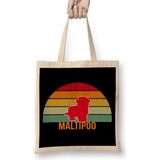 Humuts Maltipoo Vintage Silhouette Bez Çanta