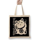 Humuts Manekineko Cats Kitty Cat Neko Japanese Dark Neko Kawaii Kedi Bez Çanta