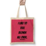 Humuts Marilyn Monroe Quotes Art Gift Vintage Retro Style Bez Uzun Saplı Açık Bej Rengi Çanta