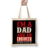 Humuts Mens Dad And Engineer Funny Fathers Gift Ideas 06 Bez Kadın Günlük Çanta