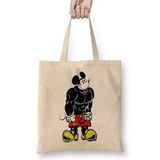 Humuts Mickey Fitness Bez Uzun Saplı Açık Bej Rengi Çanta