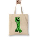 Humuts Minecraft Creeper 02 Bez Uzun Saplı Açık Bej Rengi Çanta