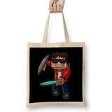 Humuts Minecraft Mine Craft Character Sword Bez Uzun Saplı Açık Bej Rengi Çanta