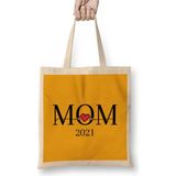 Humuts Mothers Day 2021 Love Mom Bez Uzun Saplı Açık Bej Rengi Çanta