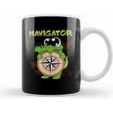 Humuts Navigator Gator Pun Cute Funny Navigator Pun Alligator Compass Kupa
