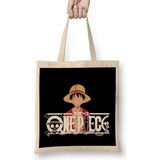 Humuts One Piece Japanese Manga Açık Bej Uzun Saplı Bez Çanta