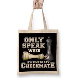 Humuts Only Speak When It S Time To Say Checkmate Chess Bez Kadın Günlük Çanta