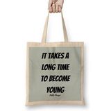Humuts Pablo Picasso Quotes Art Gift Vintage Retro Style Bez Kadın Günlük Çanta