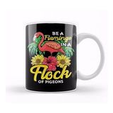 Humuts Pigeon Cute & Funny Be A Flamingo In A Flock Of Pigeons Kupa