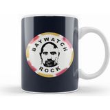 Humuts Porselen Beyaz Baywatch Stick Of Rock Dwayne Johnson Kupa Bardak