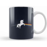 Humuts Porselen Beyaz Dark Side Of The Unicorn Pink Floyd Mix Kupa Bardak