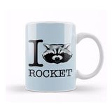 Humuts Porselen Beyaz Guardians Of The Galaxy I Heart Rocket Raccoon Kupa Bardak
