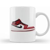 Humuts Porselen Beyaz Jordan 1 Mid Chicago Gs Kupa Bardak