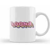 Humuts Porselen Beyaz Kpop Girlgroup Loona Orbit Fandom Logo 01 Kupa Bardak