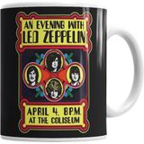 Humuts Porselen Beyaz Led Zeppelin Banda Kupa Bardak