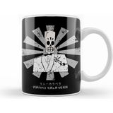 Humuts Porselen Beyaz Manny Retro Japanese Grim Fandango Kupa Bardak