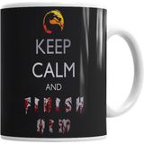 Humuts Porselen Beyaz Mortal Kombat Keep Calm And Finish Keep Calm Kupa Bardak