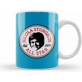 Humuts Porselen Beyaz Nicola Sturgeon All Star Converse Logo Kupa Bardak