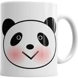 Humuts Porselen Beyaz Sevimli Panda Kupa Bardak