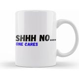 Humuts Porselen Beyaz Shhh Nobody Cares Shhh No One Cares Sarcastic Funny Kupa Bardak