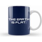 Humuts Porselen Beyaz The Earth Is Flat Kupa Bardak