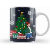 Humuts Porselen Beyaz Tj Recess Around The Christmas Tree Kupa Bardak