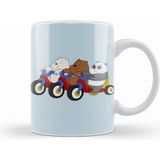 Humuts Porselen Beyaz We Bare Bears 011 Kupa Bardak