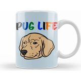 Humuts Pug Life Beyaz Kupa