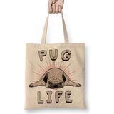 Humuts Pug Life Köpek Bez Kadın Günlük Çanta