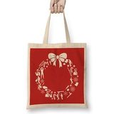 Humuts Pulp Fiction Christmas Wreath Pattern Bez Çanta