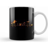 Humuts Pumpkin Halloween Heartbeat Nurse Love Kupa