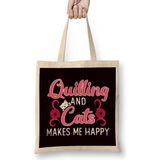 Humuts Quilling Cats Make Happy Hobby Craftsman Crafting Kitten Art Bez Kadın Günlük Çanta