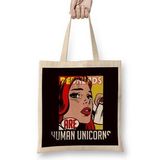 Humuts Redheads Human Unicorn Ginger Girl Red Hair Red Orange Head Bez Uzun Saplı Açık Bej Rengi Çanta