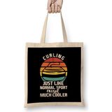 Humuts Retro Curling Stones Vintage Curling Player Team Coach Crew Bez Çanta