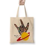 Humuts Rock Roll Müzik Gitar 04 Bez Kadın Günlük Çanta