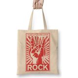 Humuts Rock Roll Müzik Gitar 05 Bez Kadın Günlük Çanta