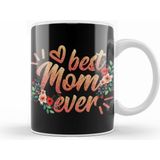 Humuts S Cute Floral Best Mom Ever Circle Flower Mothers Day Anneler Günü Kupa