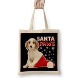 Humuts Santa Paws Christmas Dog Bez Uzun Saplı Açık Bej Rengi Çanta