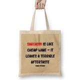 Humuts Sarcasm Funny Sayings Quotevfover Gift For Women And Men - Vintage Retro Rainbow Style Bez Kadın Günlük Çanta