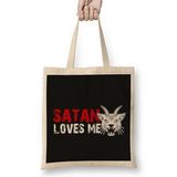 Humuts Satan Loves Me Bez Kadın Günlük Çanta