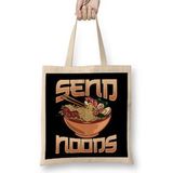 Humuts Send Noods Anime Gaming Pho Ramen Noodle Pun Bez Kadın Günlük Çanta