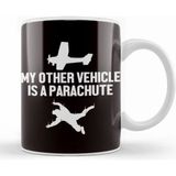 Humuts Skydiving Skydiver Parachuting Free Fall Airplane Parachute Kupa