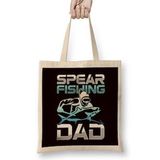 Humuts Spearfishing Dad Spearfisher Father Speargun Spear Freediver Bez Kadın Günlük Çanta