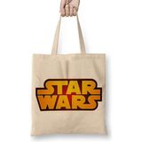 Humuts Star Wars Logo Beyaz Zemin Bez Çanta
