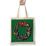 Humuts Tardis Doctor Who Multiface Christmas Wreath Bez Uzun Saplı Açık Bej Rengi Çanta