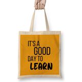 Humuts Teacher Learning Inspire Science Student School Inspirational Bez Uzun Saplı Açık Bej Rengi Çanta