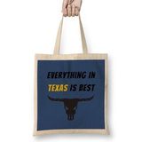 Humuts Texas Quote Vintage Retro Rainbow Style Uzun Saplı Bez Çanta