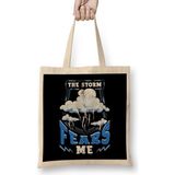 Humuts The Storm Fears Me Funny Brave Meteorology Bez Uzun Saplı Açık Bej Rengi Çanta