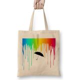 Humuts The Umbrella Academia Umbrella And Colored Rain Number Five Bez Uzun Saplı Açık Bej Rengi Çanta