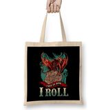 Humuts This Is How I Roll Rpg Tabletop Gaming Dice Pun Uzun Saplı Bez Çanta